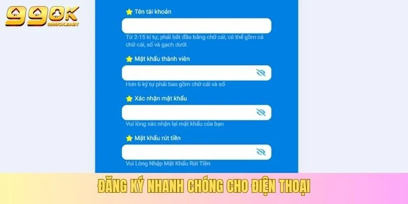 Đăng ký an toàn và nhanh chóng cho điện thoại